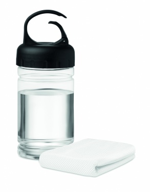 Logo trade promotional giveaway photo of: Cooling towel in PET bottle