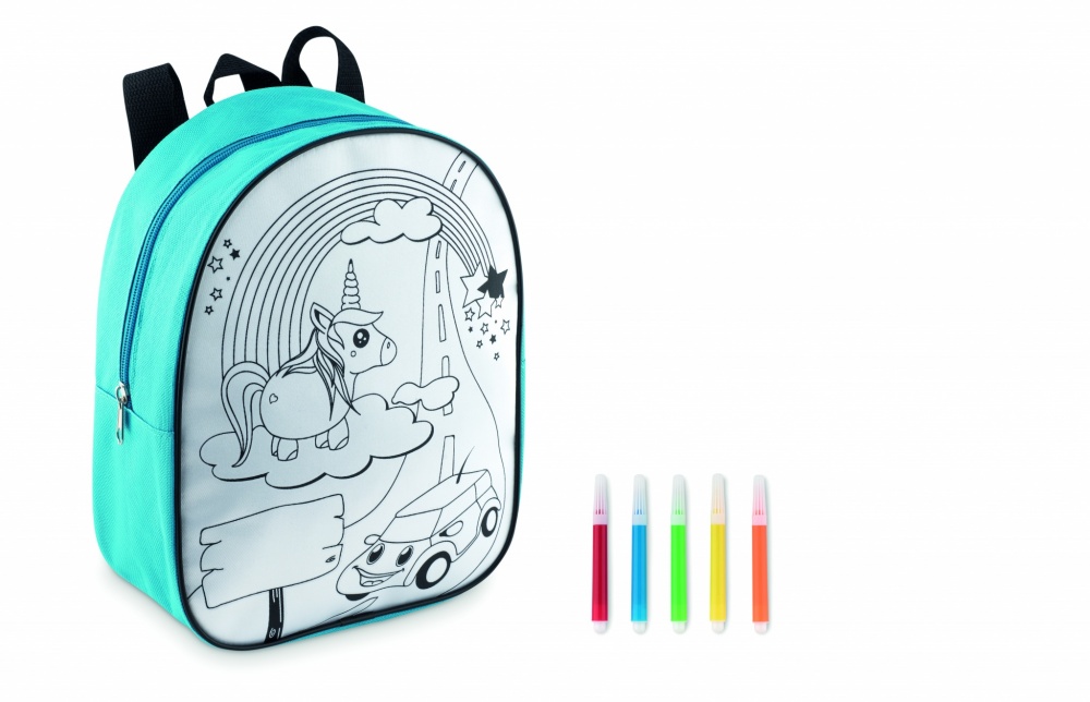 Logo trade promotional item photo of: Backpack with 5 markers