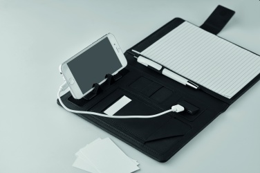 Logotrade corporate gift picture of: A5 folder with power bank