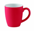 Ceramic coloured mug 290 ml, Red