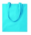 140 gr/m² cotton shopping bag, Turquoise