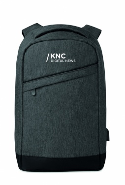 Logo trade corporate gifts picture of: 2 tone backpack incl USB plug