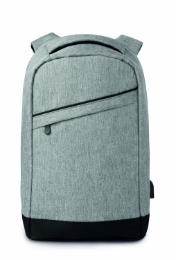 Logotrade promotional giveaway image of: 2 tone backpack incl USB plug