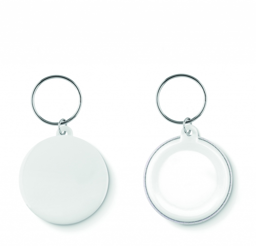 Logo trade promotional merchandise image of: Small pin button key ring