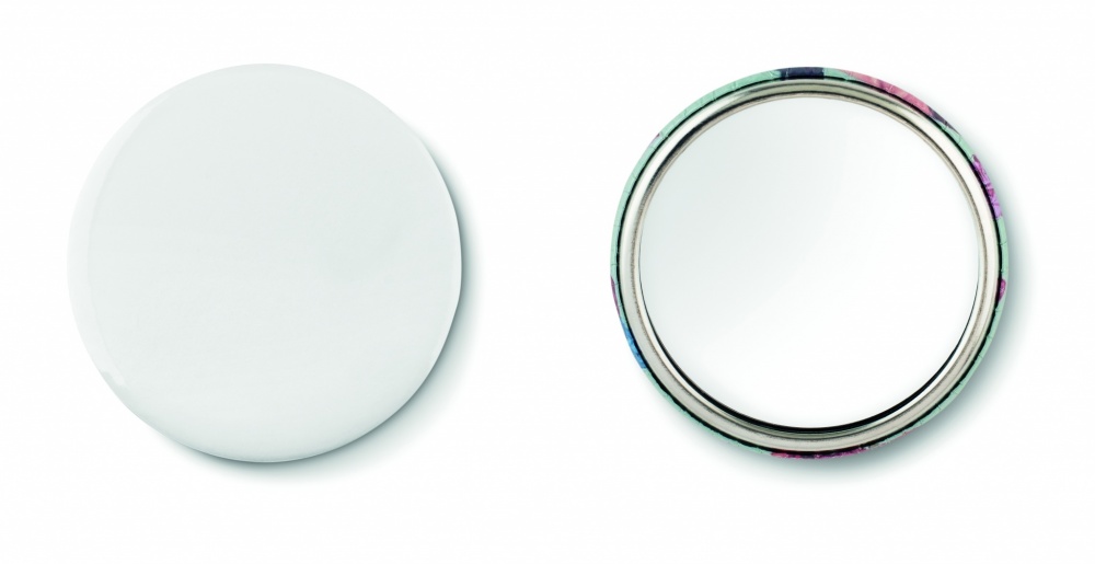 Logo trade promotional merchandise picture of: Mirror button metal