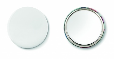 Logo trade promotional merchandise picture of: Mirror button metal