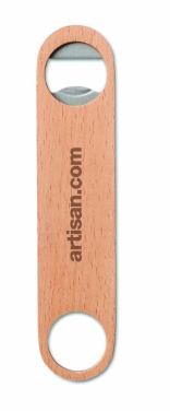 Logo trade business gift photo of: Wooden bottle opener