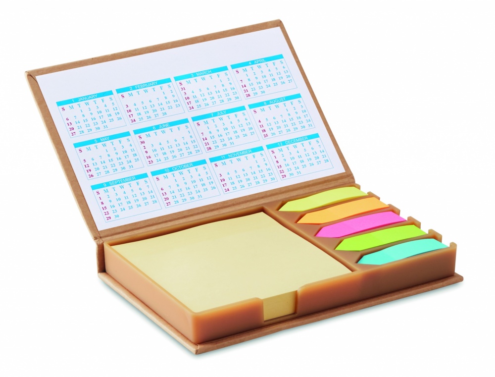 Logotrade promotional gift image of: Desk memo set with calendar