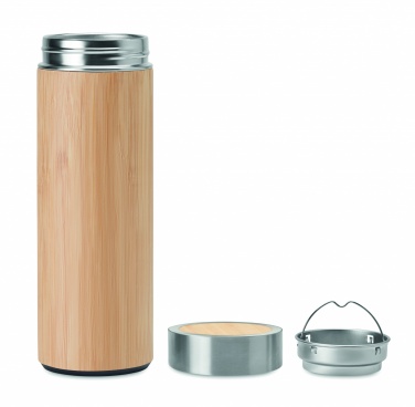 Logotrade promotional giveaways photo of: Double wall bamboo flask 400ml