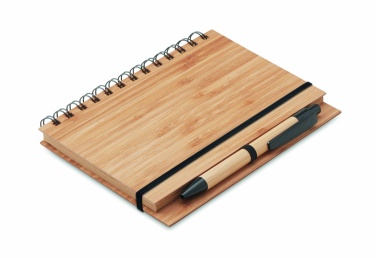 Logotrade promotional item image of: Bamboo notebook with pen lined BAMBLOC