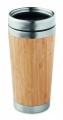 Double wall bamboo flask 430ml, Wood