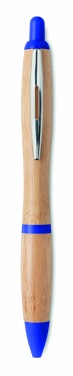 Logo trade promotional items image of: Ball pen in ABS and bamboo