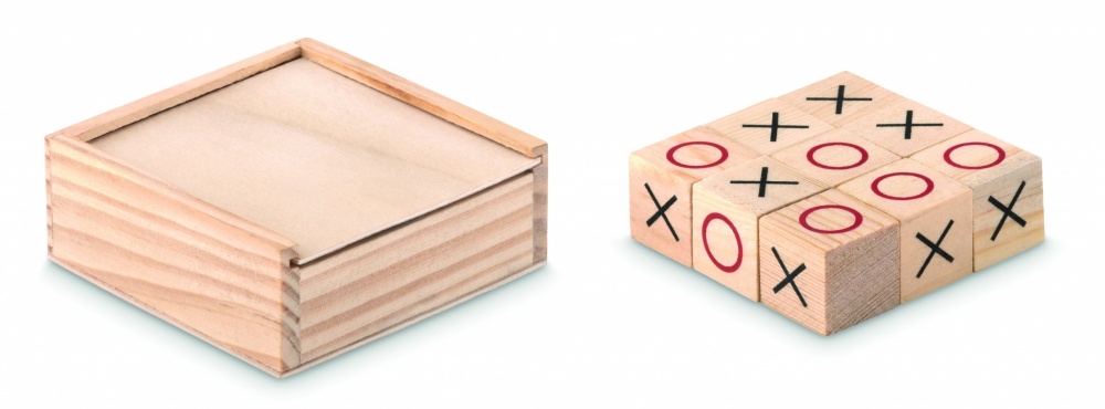 Logotrade promotional gift picture of: Wooden tic tac toe