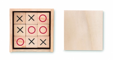 Logo trade promotional gifts image of: Wooden tic tac toe