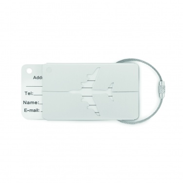 Logo trade promotional gifts picture of: Aluminium luggage tag