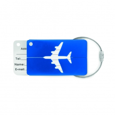 Logo trade promotional merchandise picture of: Aluminium luggage tag