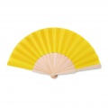 Manual hand fan wood, Yellow