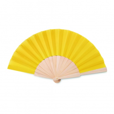 Logo trade promotional products picture of: Manual hand fan wood