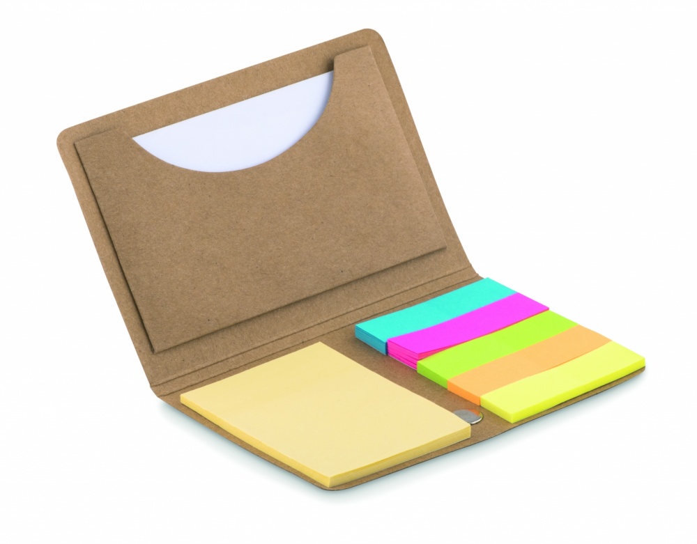 Logo trade promotional products image of: Card holder with memo set