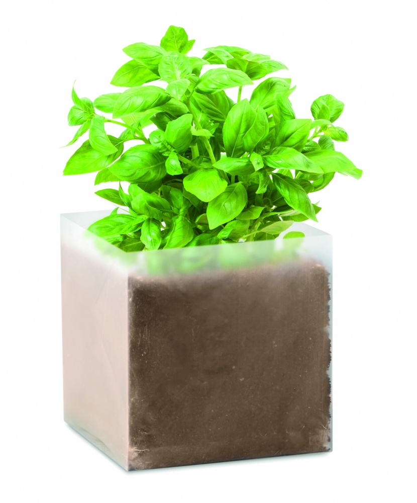 Logo trade promotional products picture of: Compost with seeds "BASIL"