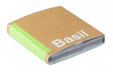 Logo trade promotional gifts image of: Compost with seeds "BASIL"