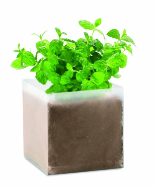 Logo trade promotional product photo of: Compost with seeds "MINT"