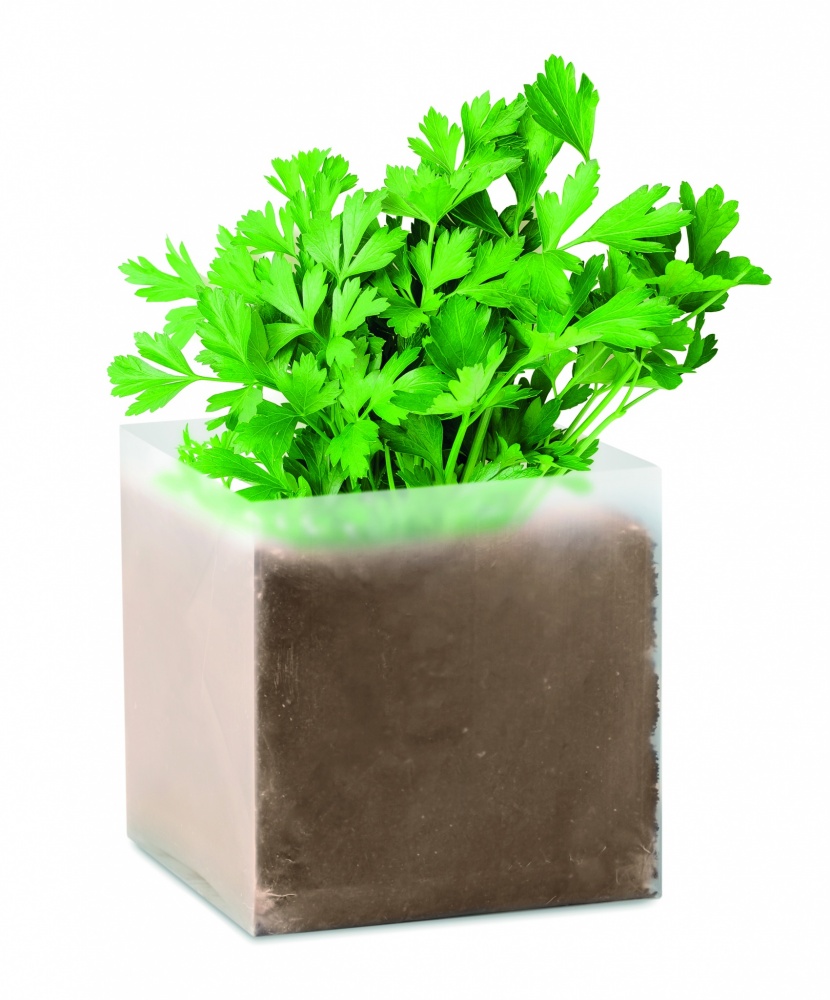 Logo trade corporate gifts image of: Compost with seeds "PARSLEY"