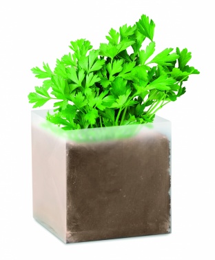 Logotrade promotional gift image of: Compost with seeds "PARSLEY"