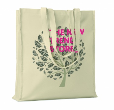 Logo trade promotional giveaways image of: 140gr/m² cotton shopping bag