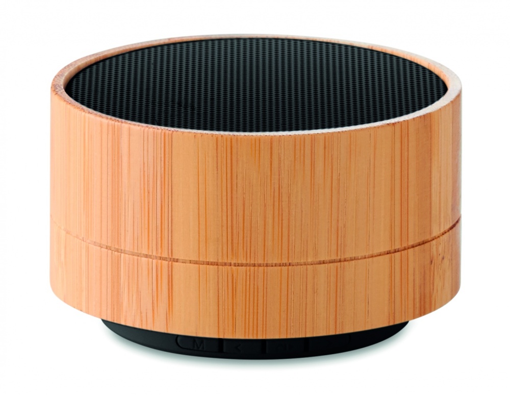 Logotrade corporate gift image of: 3W Bamboo wireless speaker