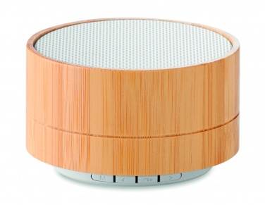 Logotrade advertising product image of: 3W Bamboo wireless speaker