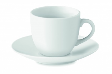 Logo trade advertising products image of: Espresso cup and saucer 80 ml