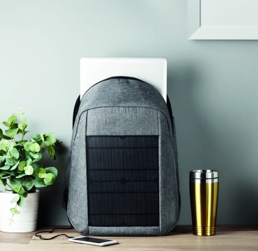 Logo trade business gift photo of: Backpack solar