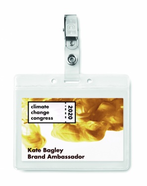 Logo trade promotional merchandise image of: PVC badge holder