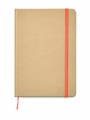 A5 recycled notebook 80 lined, Orange