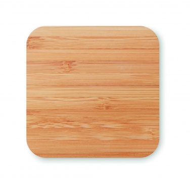 Logo trade promotional items image of: Bamboo wireless charge pad 5W