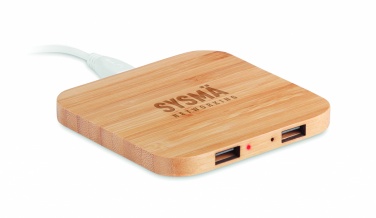 Logotrade corporate gifts photo of: Bamboo wireless charge pad 5W