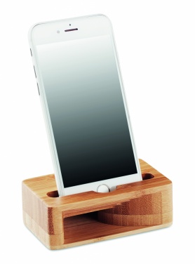 Logotrade business gifts photo of: Bamboo phone stand-amplifier