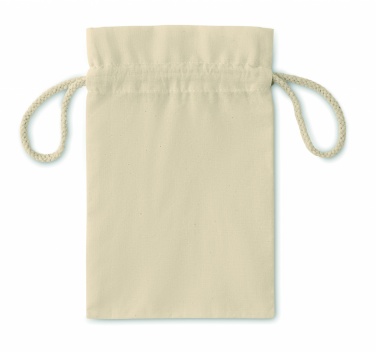 Logo trade promotional giveaway photo of: Small Cotton draw cord bag