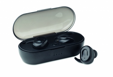 Logo trade advertising products picture of: TWS earbuds with charging box