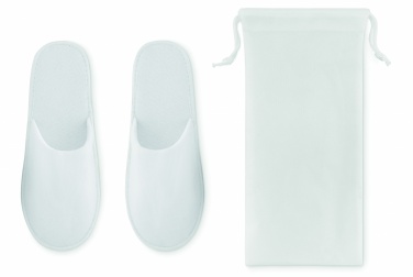 Logo trade promotional merchandise picture of: Pair of slippers in pouch