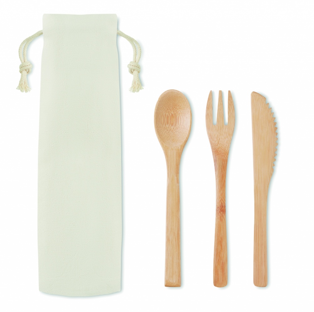 Logotrade promotional gift image of: Bamboo cutlery set