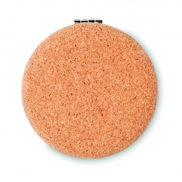 Logo trade promotional gifts image of: Pocket mirror with cork cover