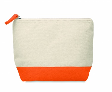 Logotrade promotional item picture of: Bicolour cotton cosmetic bag