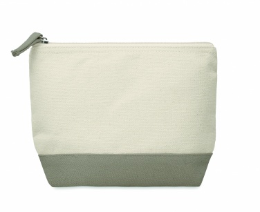 Logotrade promotional item picture of: Bicolour cotton cosmetic bag