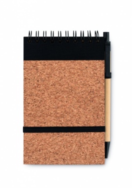 Logotrade promotional item picture of: A6 Cork notepad with pen