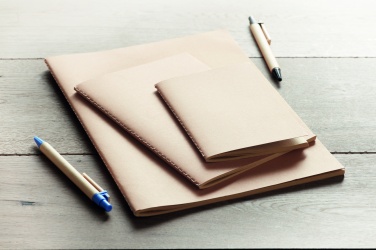 Logo trade promotional product photo of: A6 recycled notebook 80 plain