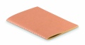 A6 recycled notebook 80 plain, Beige