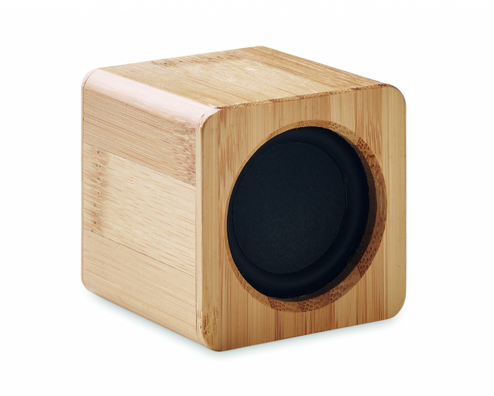 Logo trade business gift photo of: Bamboo wireless speaker