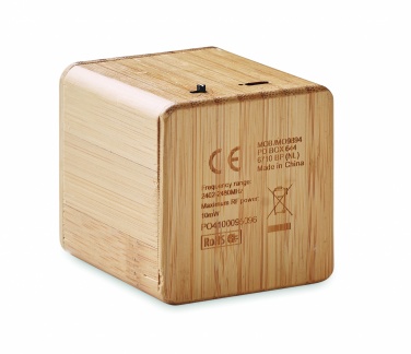 Logotrade promotional gift picture of: Bamboo wireless speaker